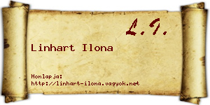 Linhart Ilona névjegykártya